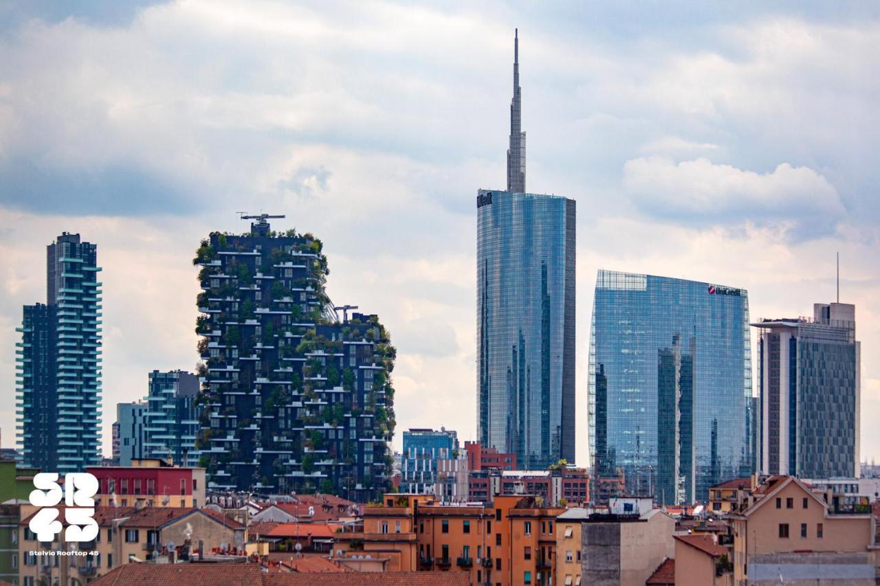 Stelvio Rooftop - Penthouse Skyline With Terrace And Jacuzzi Milano Exterior foto