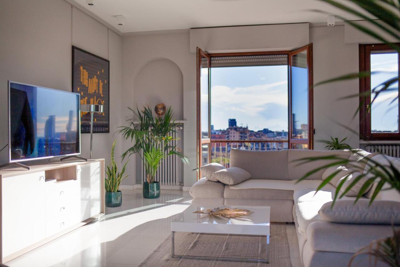 Stelvio Rooftop - Penthouse Skyline With Terrace And Jacuzzi Milano Exterior foto